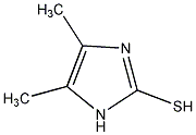 2-巯基-4,5-二甲基咪唑结构式