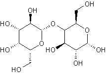 α-D-乳糖单水合物结构式