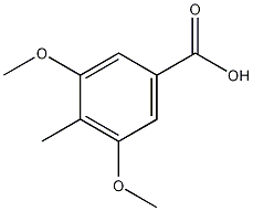 3,5-二甲氧基-4-甲基安息息酸结构式