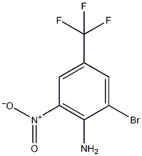 4-氨基-3-溴-5-硝基三氟甲苯结构式