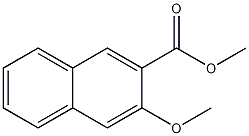 3-甲氧基-2-萘甲酸甲酯结构式