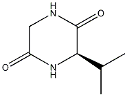 (R)-3-异丙基哌嗪-2,5-二酮结构式