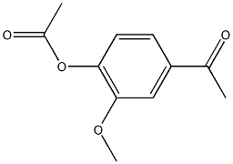 1-(4-乙酰氧基-3-甲氧苯基)乙酮结构式