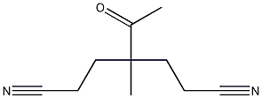 3-乙酰基-3-甲基戊烷二腈结构式