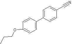 4-氰基－4´－丙氧基联苯结构式