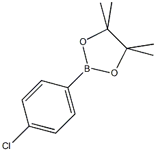 4-(4,4,5,5-四甲基-1,3,2-二氧杂硼烷-2-基)氯苯结构式