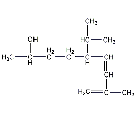 8-甲基-5-异丙基-6,8-壬二烯-2-醇结构式