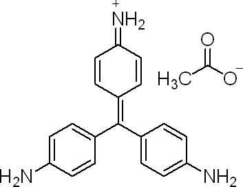 乙酸副玫瑰苯胺结构式