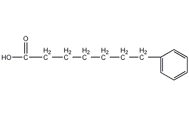 7-苯基庚酸结构式