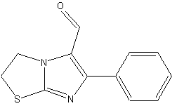 6-PHENYL-2,3-DIHYDROIMIDAZO[2,1-B][1,3]THIAZOLE-5-CARBALDEHYDE结构式