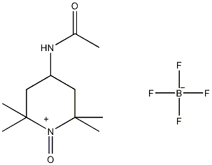 4-乙酰氨基-2,2,6,6-四甲基-1-氧代哌啶鎓四氟硼酸盐结构式