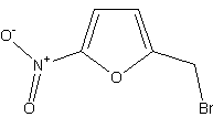 2-(溴乙基)-5-硝基呋喃结构式