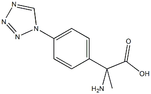 (±)-α-甲基-(4-四氮唑苯)日氨酸结构式