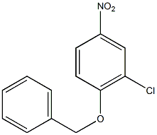 4-苄氧基-3-氯硝基苯结构式