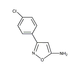 5-氨基-3-(4-氯苯基)异噁唑结构式