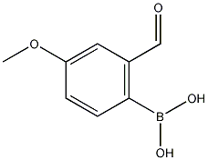 4-甲氧基-2-甲酰基苯硼酸结构式