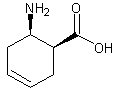 顺式-2-氨基-4-环己烯-1-羧酸结构式