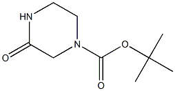 1-丁氧羰基-3-氧代哌嗪结构式