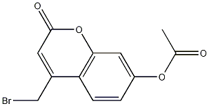 4-溴甲基-7-乙酸香豆素结构式