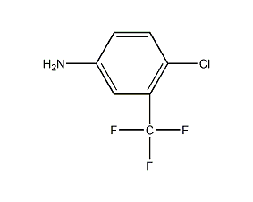 5-氨基-2-氯三氟甲苯结构式