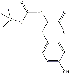 N-Boc-L-酪氨酸甲酯结构式