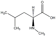 N-甲基-L-亮氨酸结构式