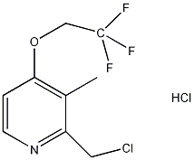 2-氯甲基-3-甲基-4-(2,2,2-三氟乙氧基)吡啶盐酸盐结构式