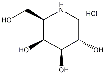 Deoxygalactonojirimycin hydrochloride结构式