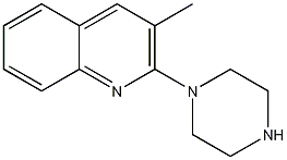 3-甲基-2-(1-哌嗪基)喹啉结构式