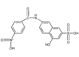 4-hydroxy-7-[(4-nitrobenzoyl)amino]naphthalene-2-sulphonic acid