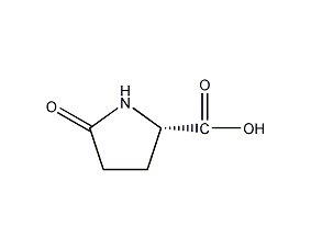 (S)-(-)-2-吡咯烷酮-5-羧酸结构式
