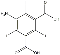 5-氨基-2,4,6-三碘间苯二甲酸结构式