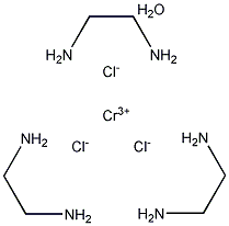 三(乙烯二胺)氯化铬 3.5结晶水结构式