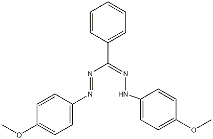 1,5-二(4-甲氧基苯基)-3-苯基甲暨结构式