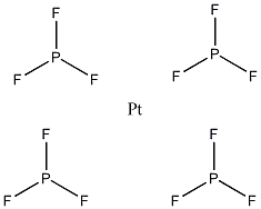 四(三氟膦)铂结构式