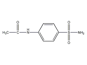 对乙酰胺基苯磺酰胺结构式