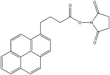 1-芘丁酸N-羟基琥珀酰亚胺酯结构式