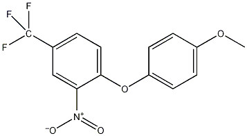 4-(4-甲氧基苯氧基)-3-硝基三氟甲苯结构式