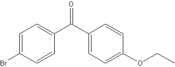 4-溴-4'-乙氧基二苯甲酮结构式