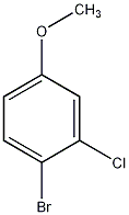 1-溴-2-氯-4-甲氧基苯结构式