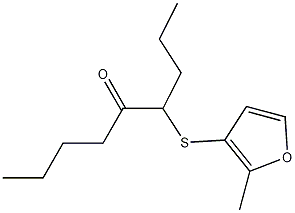 4-(2-甲基-3-呋喃硫基)-5-壬酮结构式