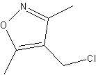 4-氯甲基-3,5-二甲基异噁唑结构式