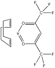 1,5-环辛二烯(六氟乙酰丙酮)(I)铱结构式