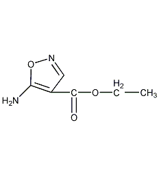 5-氨基-4-异噁唑甲酸乙酯结构式