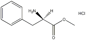 D-苯丙氨酸甲酯盐酸盐结构式