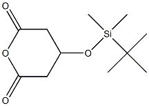 3-(叔丁基二甲基硅杂氧基)戊二酸酐结构式