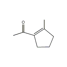 1-(2-甲基-1-环戊烯基)乙酮结构式