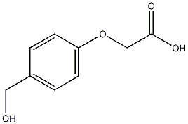 4-(羟基甲基)苯氧基乙酸结构式