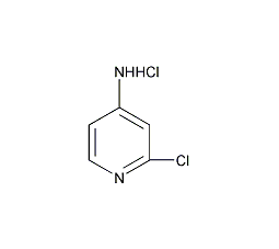 2-氯-4-氨基吡啶盐酸盐结构式