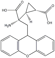 (2S)-2-Amino-2-[(1S,2S)-2-carboxycycloprop-1-yl]-3-(xanth-9-yl) propanoic acid